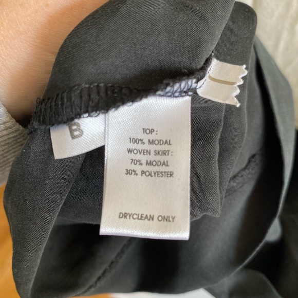 Loft black & white one-piece dress side zipper sleeveless - Picture 4 of 5